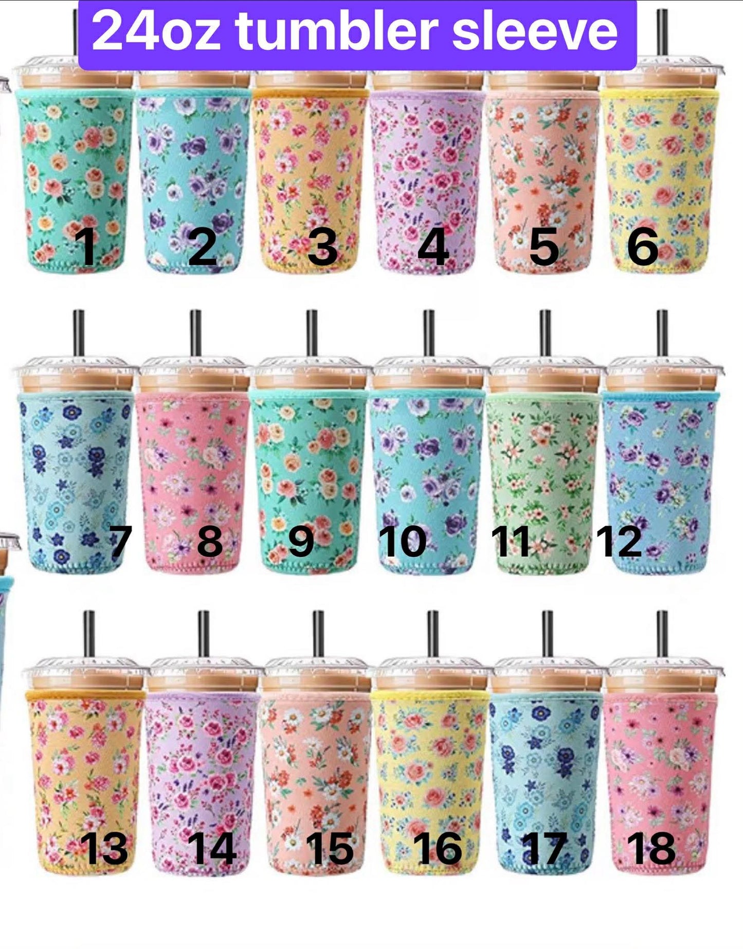 24oz tumbler sleeve