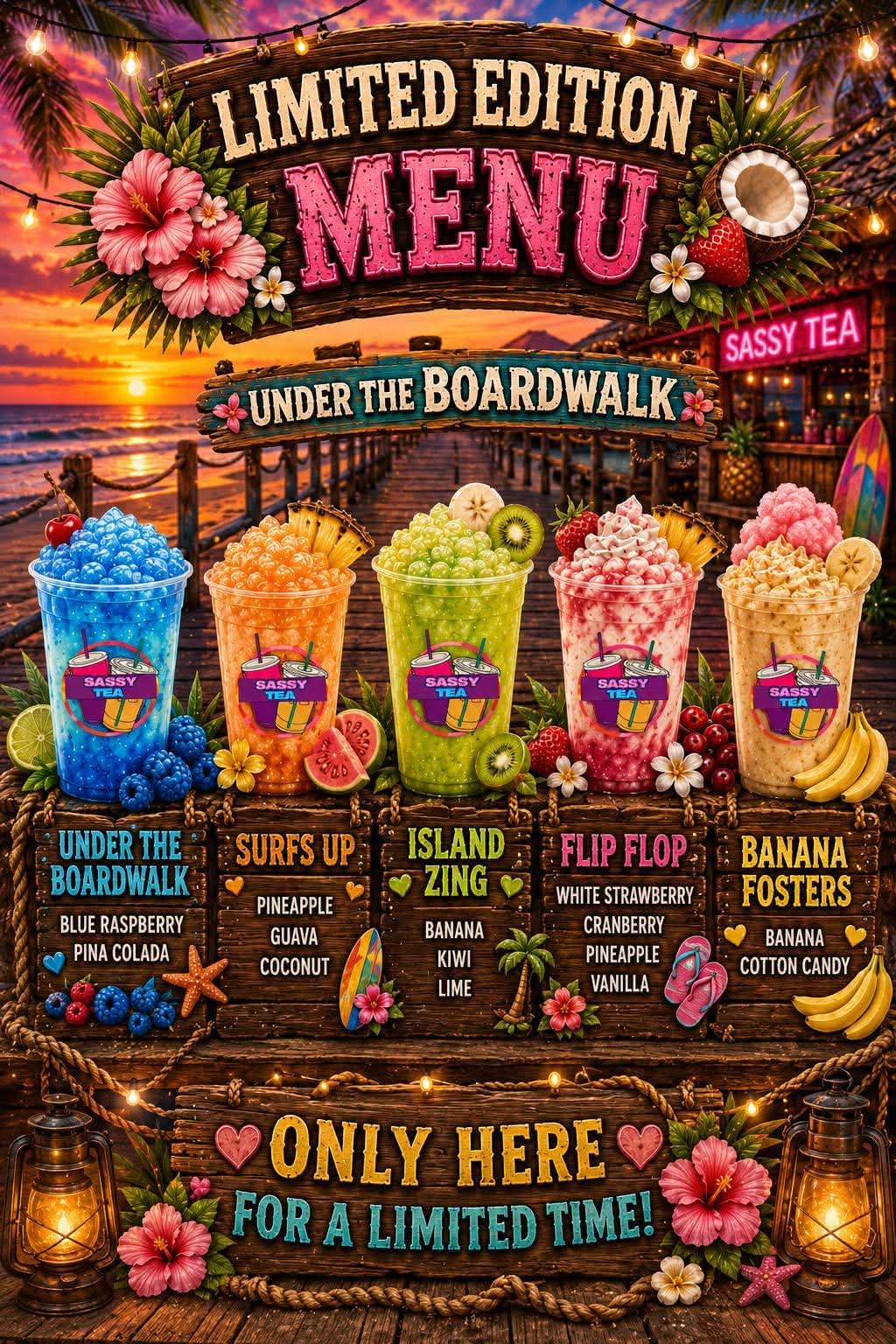 Limited edition menu