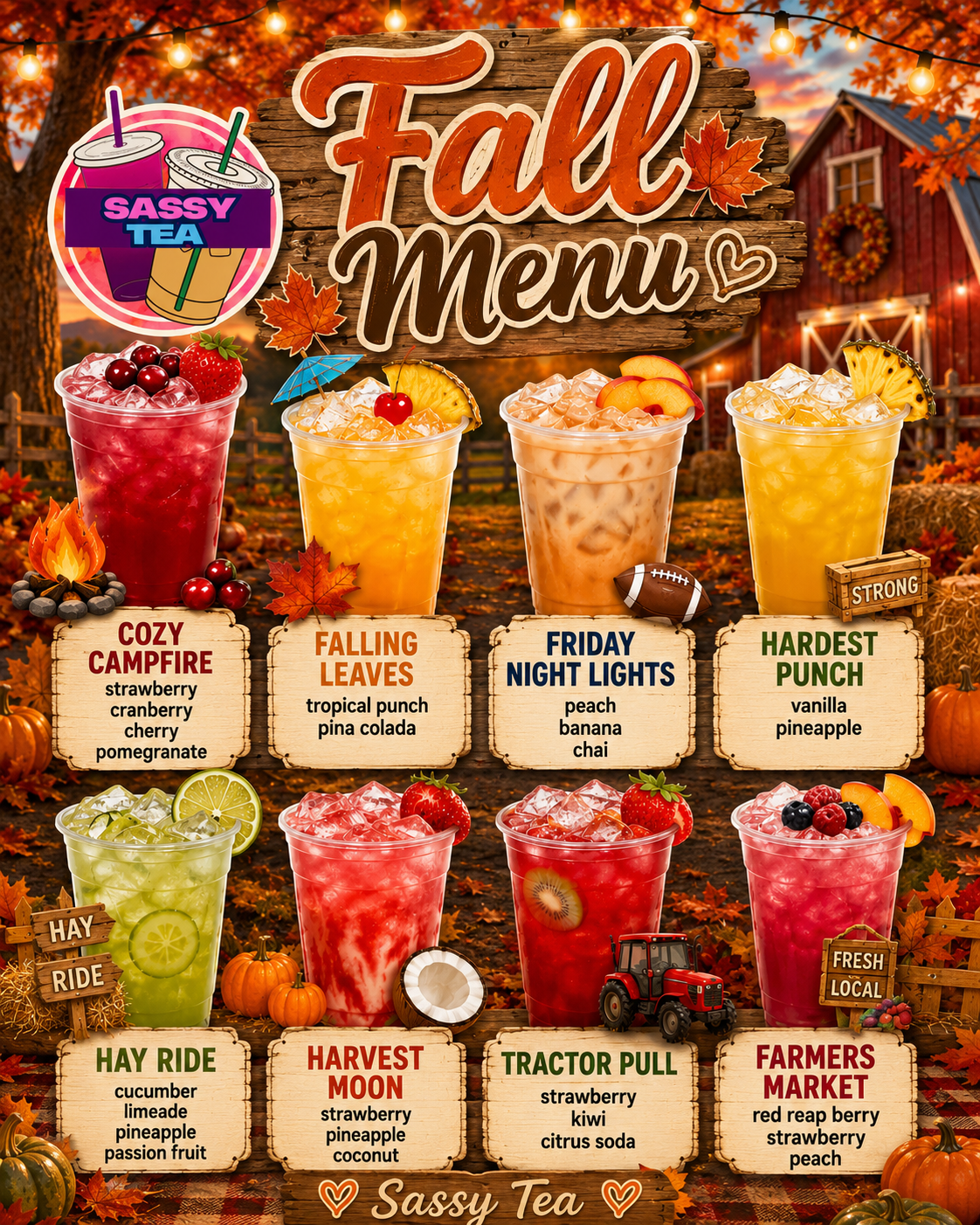 Adult fall menu