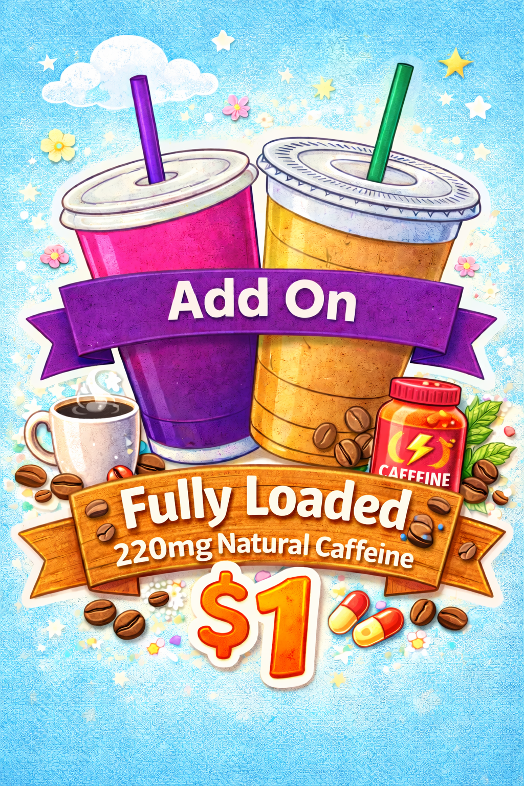 Add on fully loaded caffeine