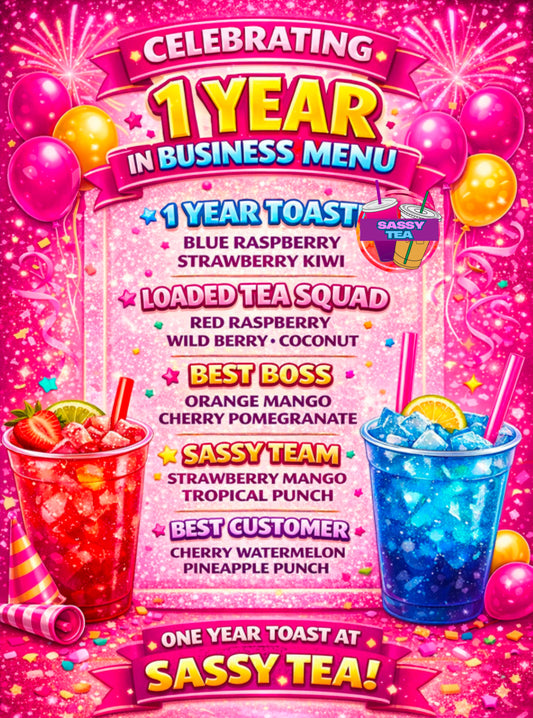 1 year in business menu