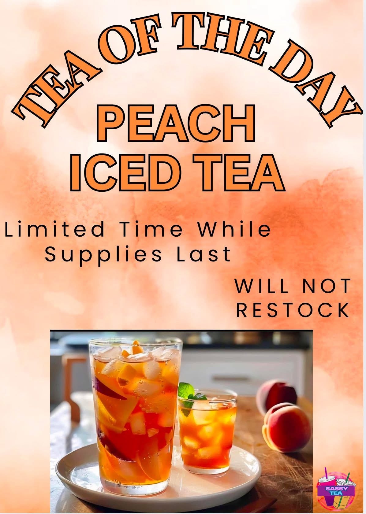 Tea Of The Day Peach Iced Tea