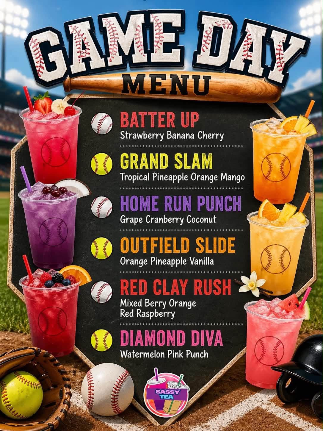 Game day menu