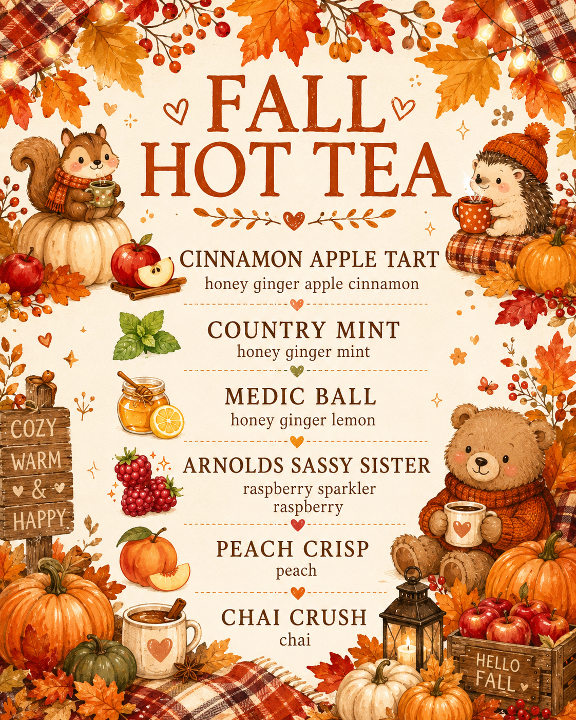 Fall Hot tea