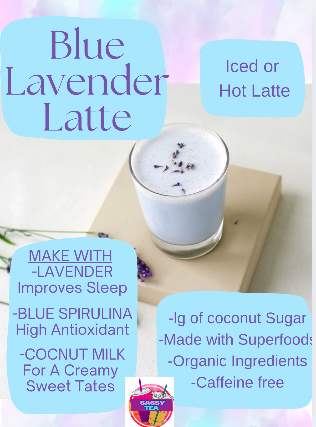 Blue Lavender Latte