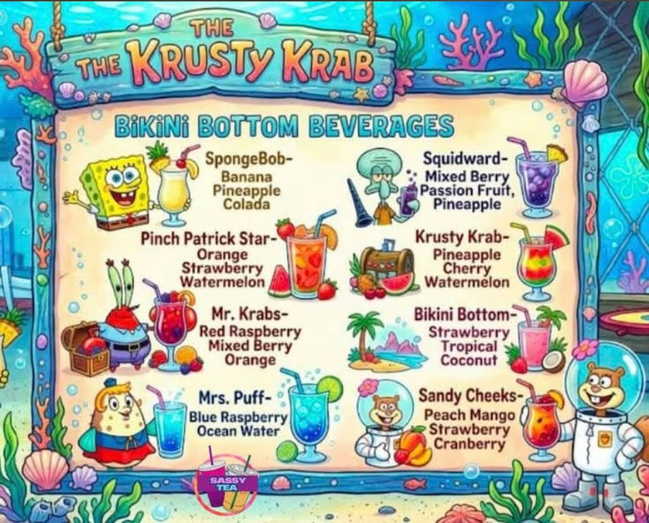SpongeBob menu
