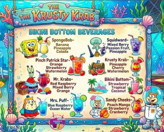 SpongeBob menu