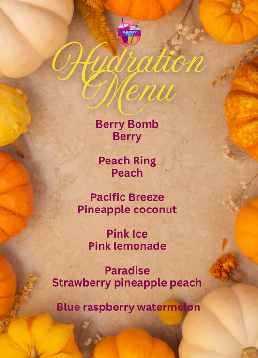Hydration Menu