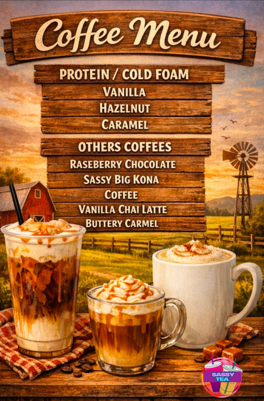 Coffee menu