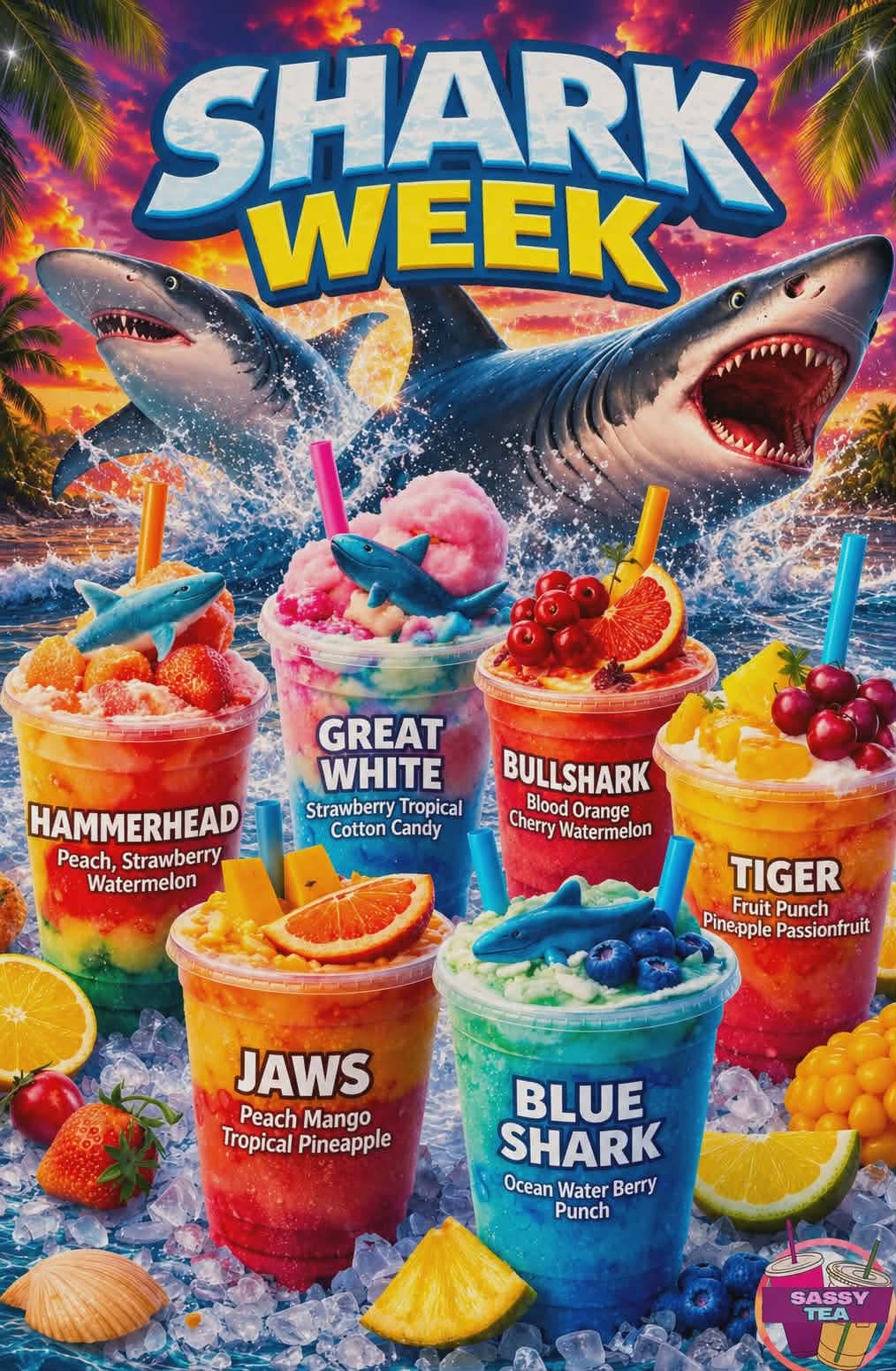 Shark week menu