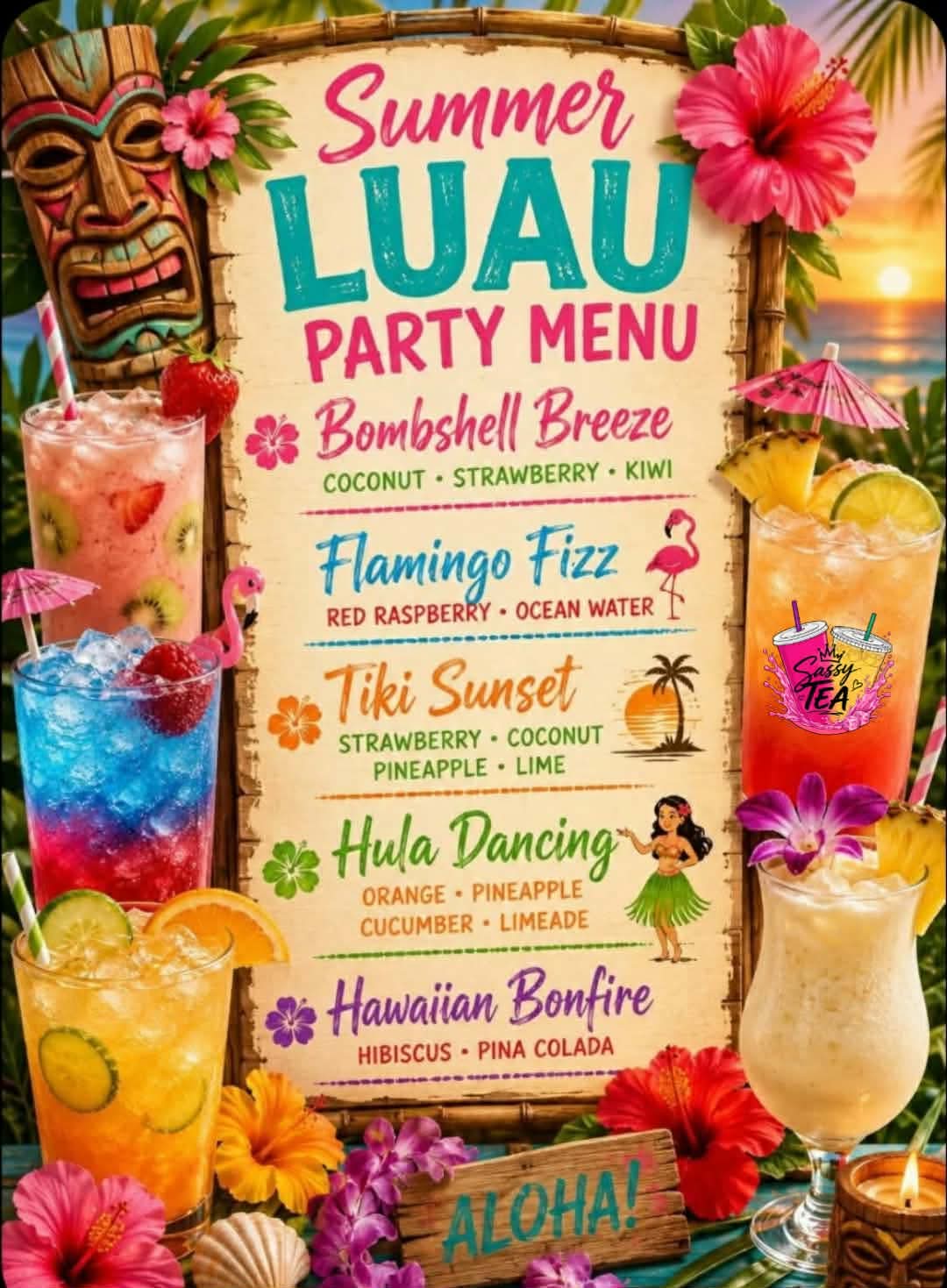 Luau party manu