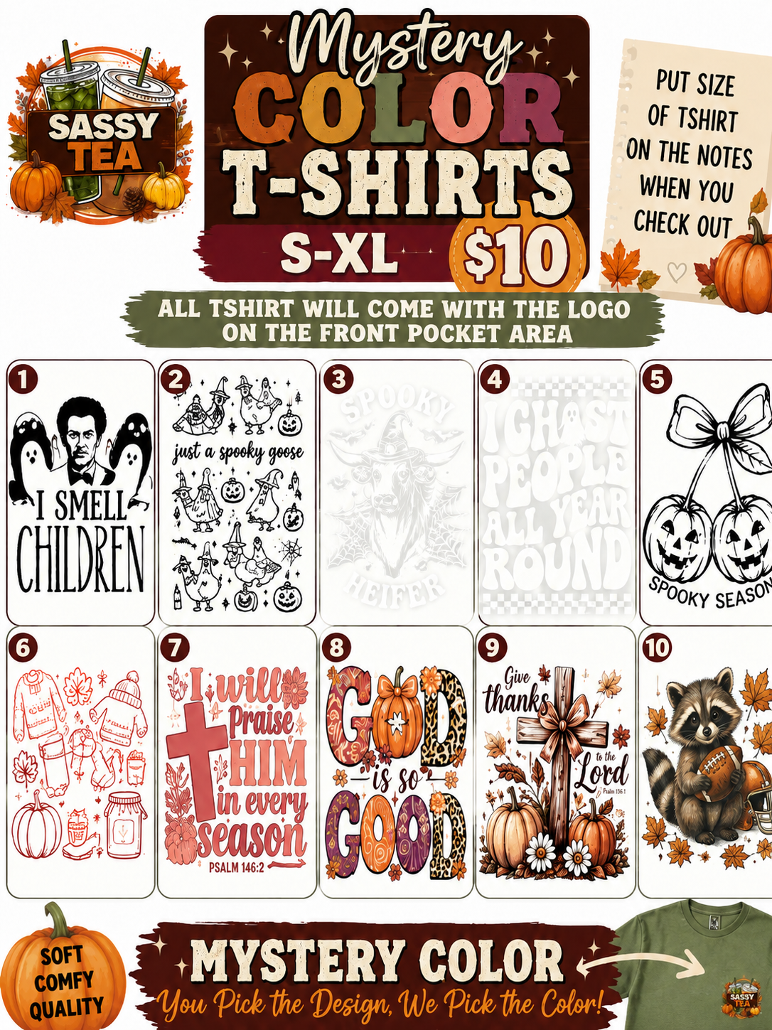 Fall s-xl $10