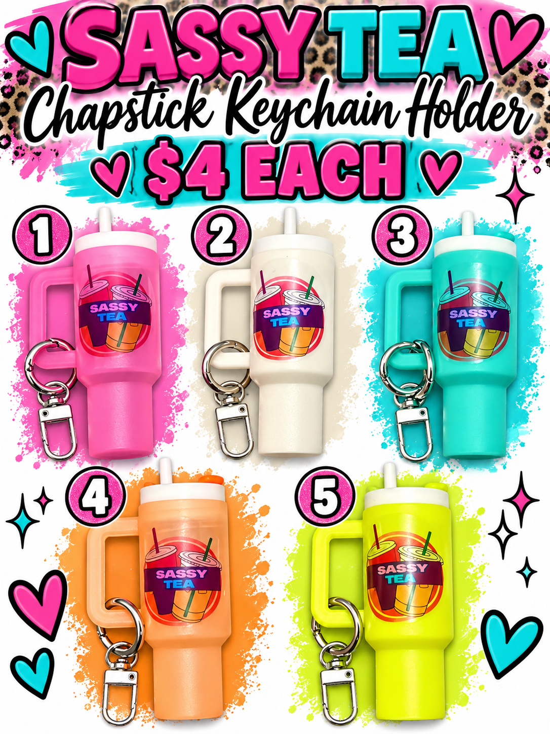 Sassy tea, Chapstick keychain holder