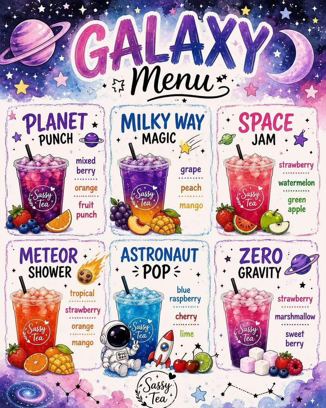Galaxy menu
