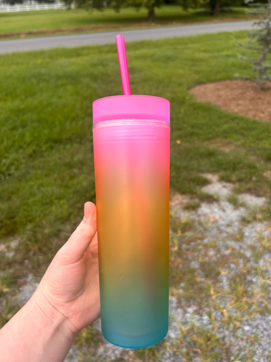 16oz skinny tumbler