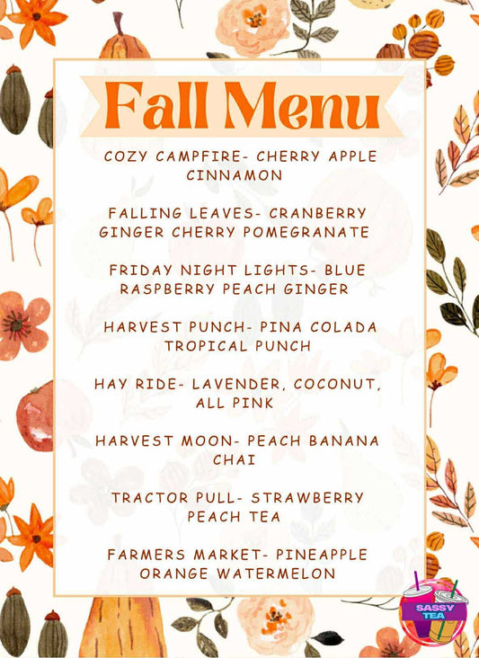 Adult fall menu